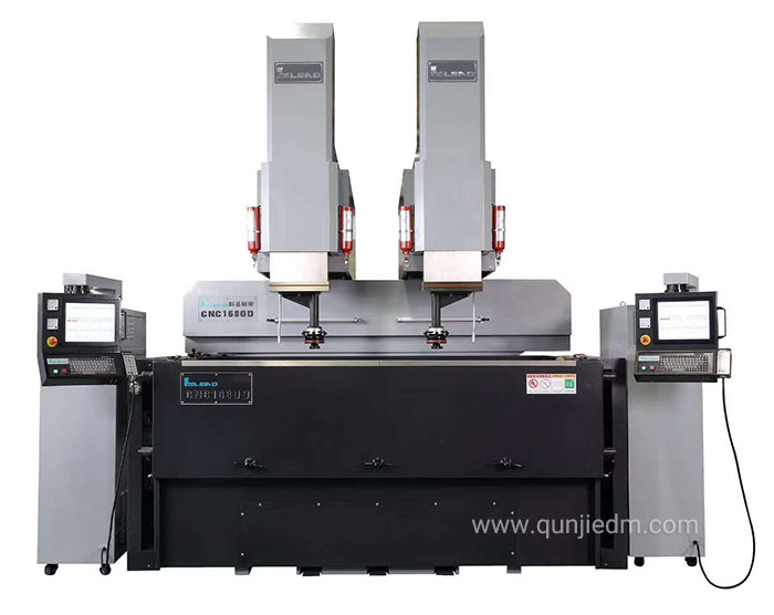 群基牛頭式雙主軸CNC火花機(jī)CNC1680D/1880D/2390D/3090D